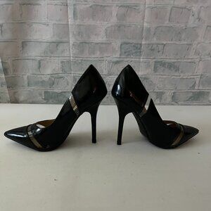 KAROLYN WOMENS BLACK STILETTO  HEEL SHOES SIZE 5